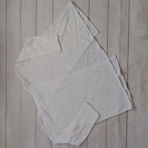 J. JILL SPLIT BACK GAUZY LACE TOP